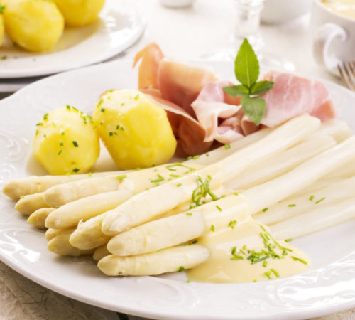 White Asparagus with Hollandaise Sauce