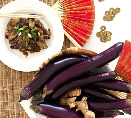Chinese Eggplant with Garlic Soy Sauce